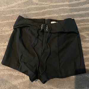 Dressy black short shorts